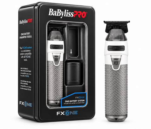 BaBylissPRO® Limited Edition FXONE All-Metal Interchangeable Battery Trimmer FrostByte