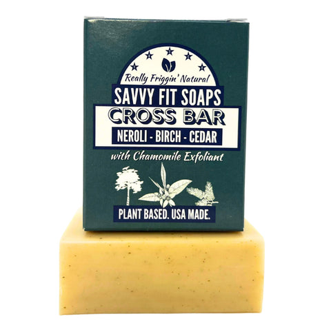 Savvy Fit Soaps Cross Bar - Neroli, Birch & Cedar