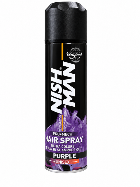 NishMan Pro Mech Temporary Hair Color Spray - Purple