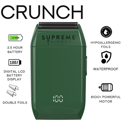 Supreme Trimmer Crunch Foil Shaver - Green