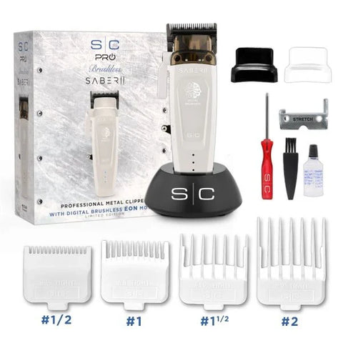 Stylecraft Saber 2 Professional Cordless Hair Clipper - White