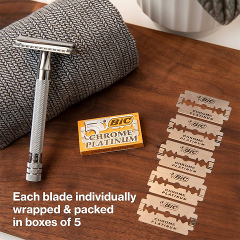 BiC Chrome Platinum Double Edge Blades - 100ct