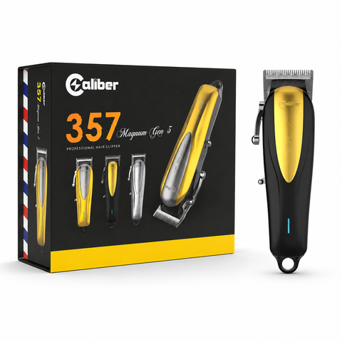 Caliber 357 Magnum Cordless Lithium Ion Clipper Third Generation With Three Colored Lids