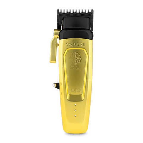 Stylecraft Saber 2 Professional Cordless Modular Hair Clipper with High-Torque Digital Brushless Motor - Gold