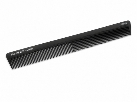 Black Ice Professional 9" Carbon Barber Comb