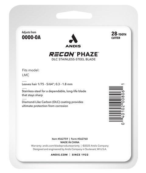 Andis Recon™ Clipper Replacement Phaze® Blade