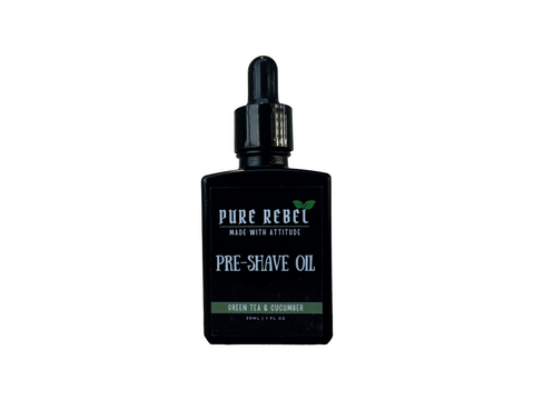 Pure Rebel Pre-Shave Oil - Green Tea & Cucumber