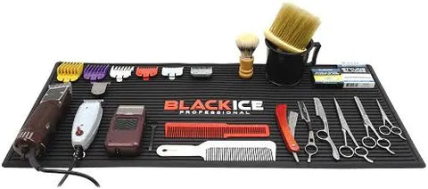 Black Ice Professional Barber Station Mat - [ Full ]