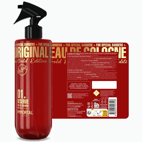 Immortal NYC Reserve “Gold Edition” 01. Eau De Cologne 500ml