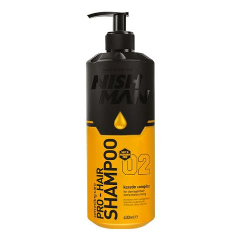 Nishman 02 Keratin Complex Sulfate Free Professional Shampoo - 400ml