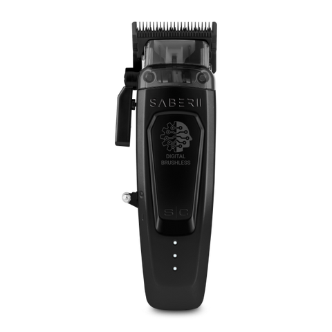 Stylecraft Saber 2 Professional Cordless Modular Hair Clipper with High-Torque Digital Brushless Motor - Black
