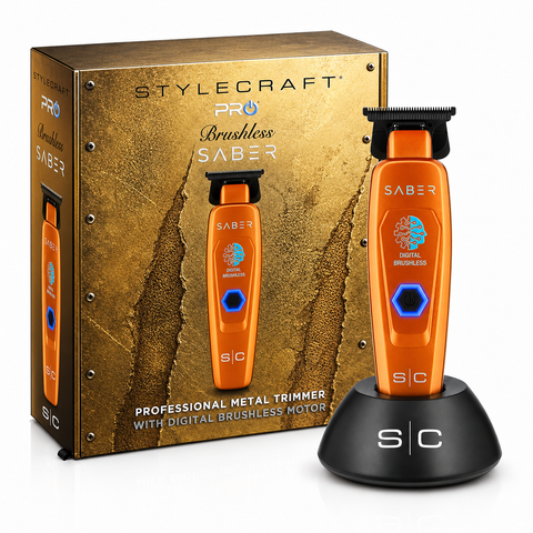 Stylecraft Saber 2 Professional Cordless Hair Trimmer - Orange