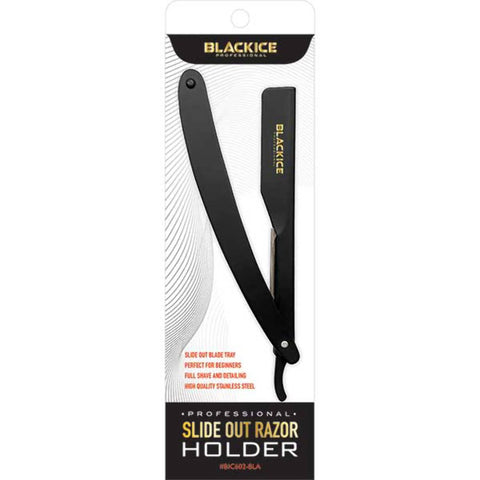 Black Ice Professional Side Out Razor Holder - Black