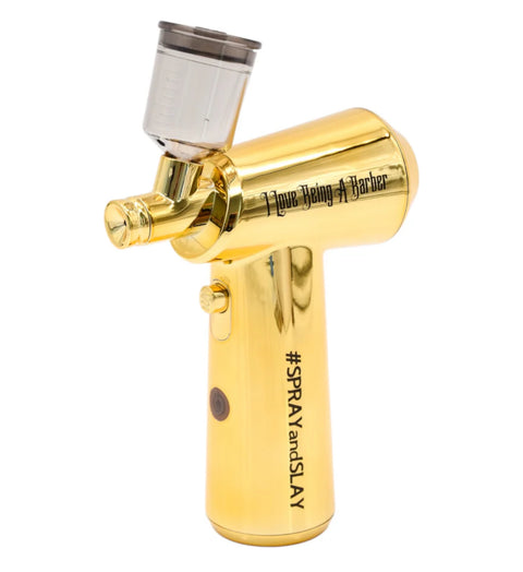 I Love Being A Barber Cordless Airbrush - Gold