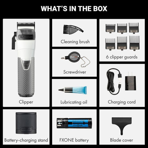 BaBylissPRO® Limited Edition FXONE All-Metal Interchangeable Battery Clipper FrostByte