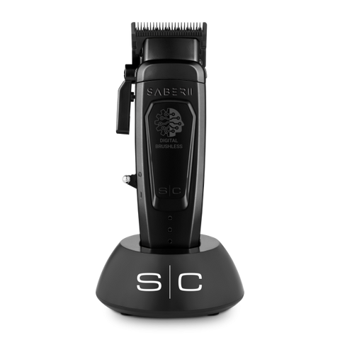 Stylecraft Saber 2 Professional Cordless Modular Hair Clipper with High-Torque Digital Brushless Motor - Black