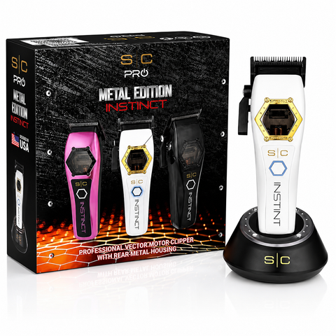 Stylecraft Instinct Metal Edition Professional Cordless Hair Clipper With IN2 Vector Motor
