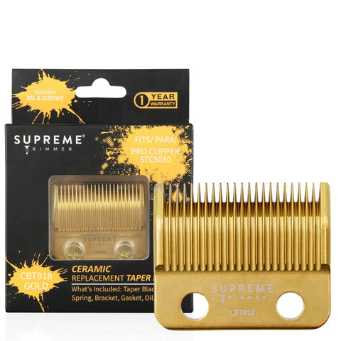 Supreme Trimmer Ceramic Replacement Gold Taper Blade