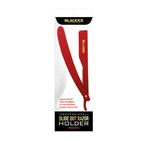 Black Ice Professional Side Out Razor Holder - Red