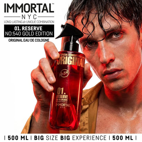 Immortal NYC Reserve “Gold Edition” 01. Eau De Cologne 500ml