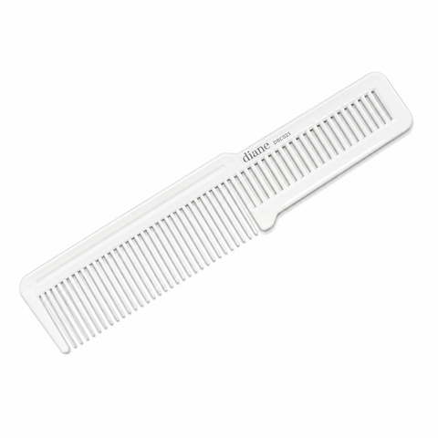 Diane Flat Top Comb 8" - White #DBC032