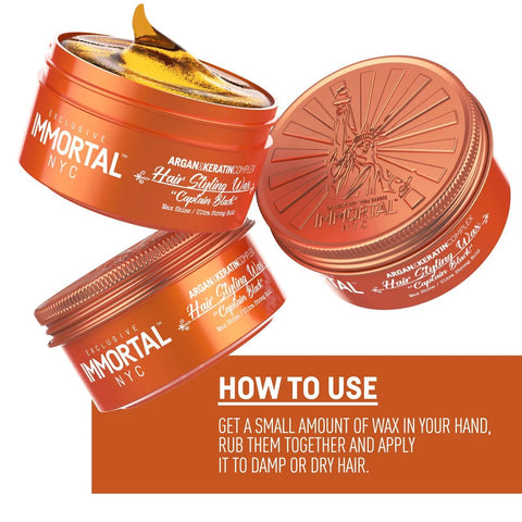 Immortal NYC ''Captain Black'' Hair Styling Wax
