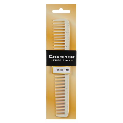 Champion Barber Comb with Measurement Marks - 7"