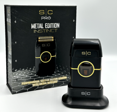 Stylecraft Instinct Double Foil Metal Shaver - Black