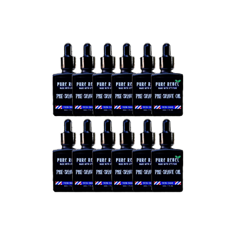 Pure Rebel Pre-Shave Oil Fresh Shave 1oz - 12 Count