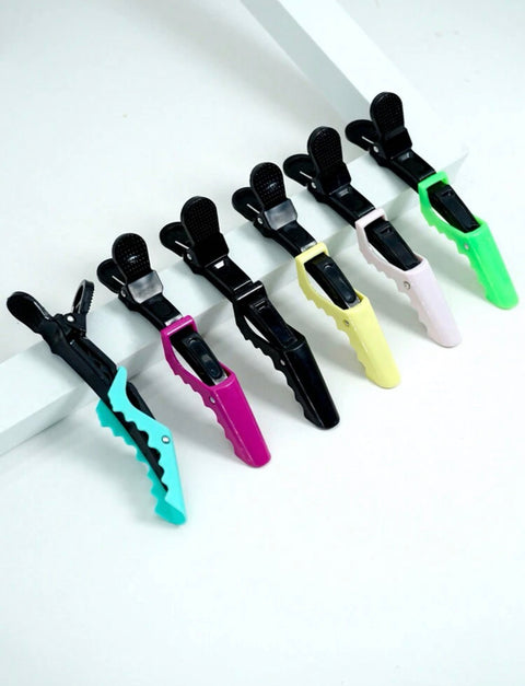 Multicolor Crocodile Clips - 6PC