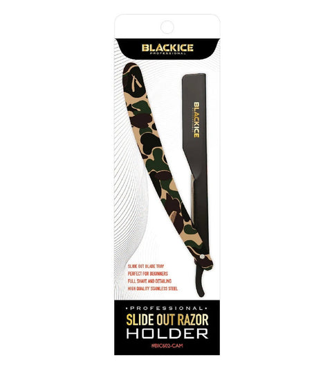 Black Ice Professional Camouflage Straight Razor