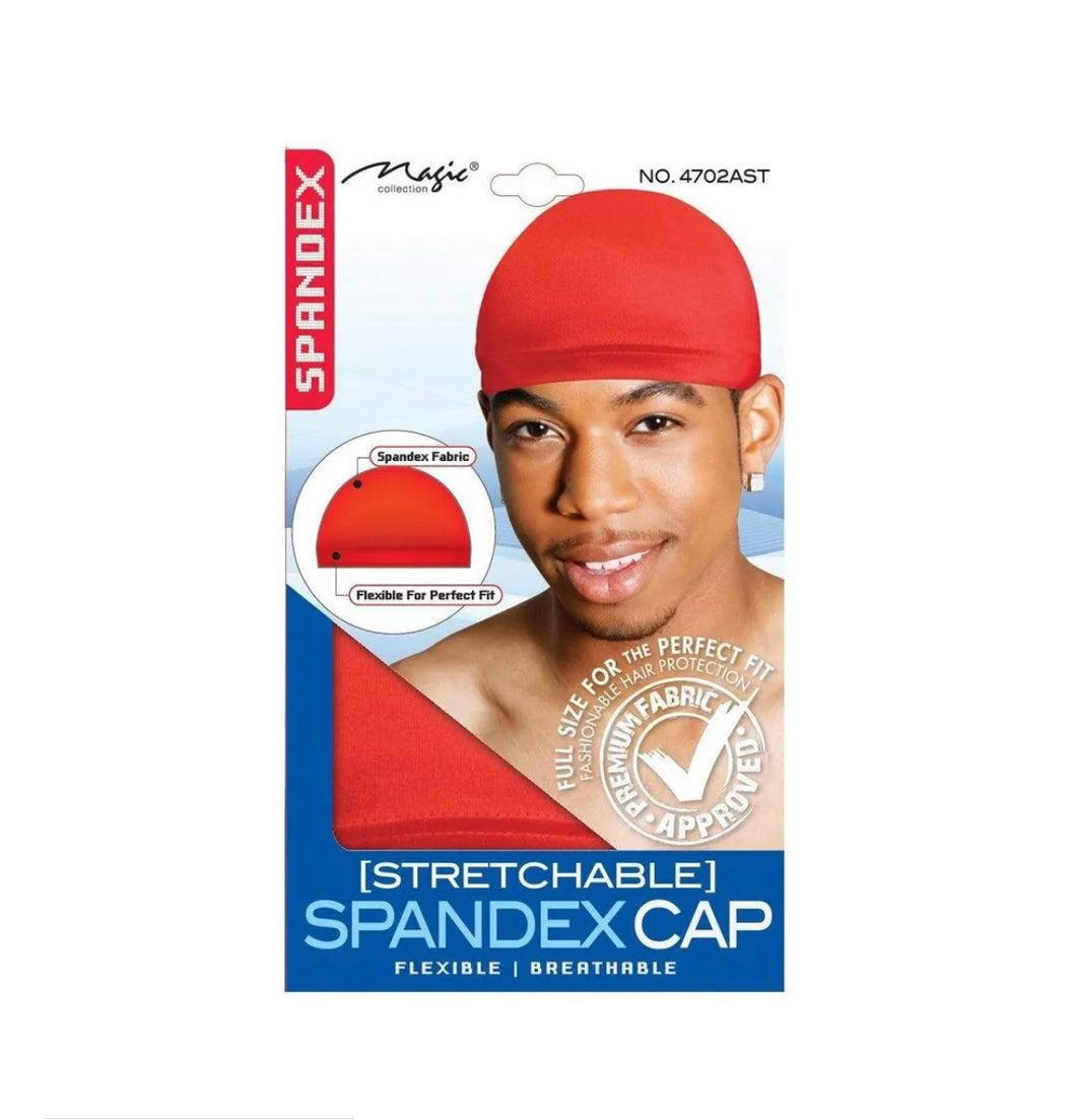 Magic Collection Stretchable Spandex Cap - Red