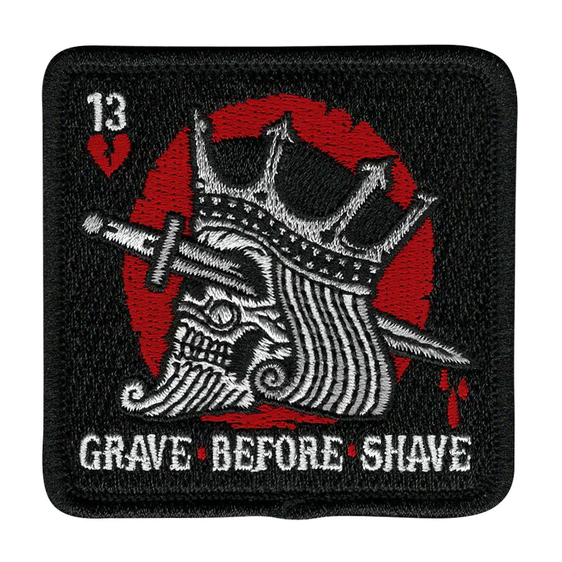 GRAVE BEFORE SHAVE™ Never Fold Patch