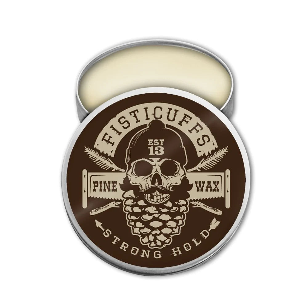 Fisticuffs™ Pine Scent Strong Hold Mustache Wax 1 OZ. Tin