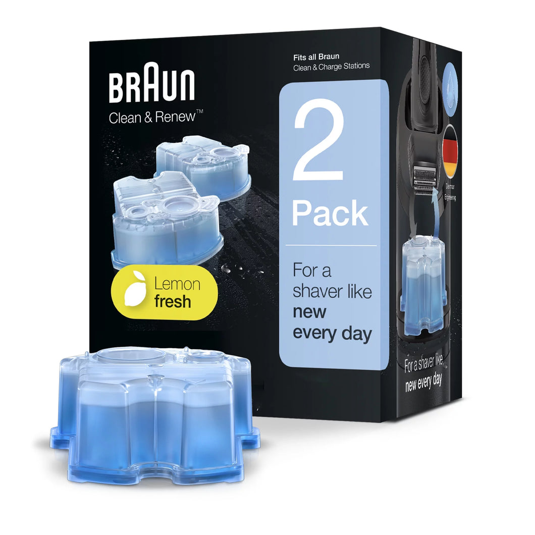 Braun Clean & Renew Refill Cartridges CCR Lemon Fresh - 2 Pack