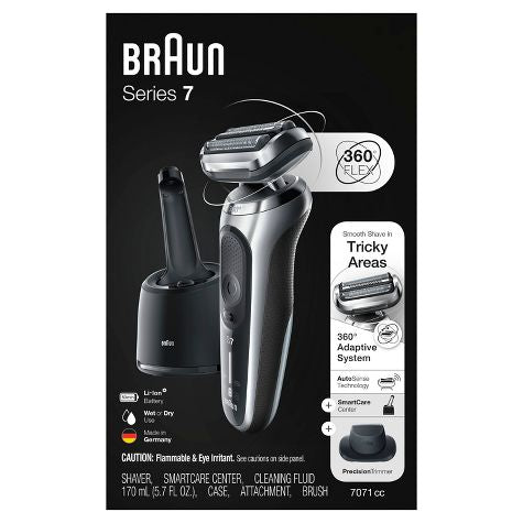 Braun Series 7-7071cc Men's Rechargeable Wet & Dry Electric Foil Shaver System