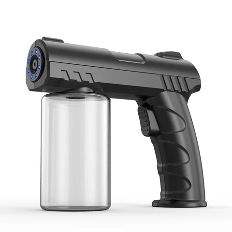 Black Ice Professional Nano Blue Light Atomizer Disinfectant Mist Spray Gun - Black