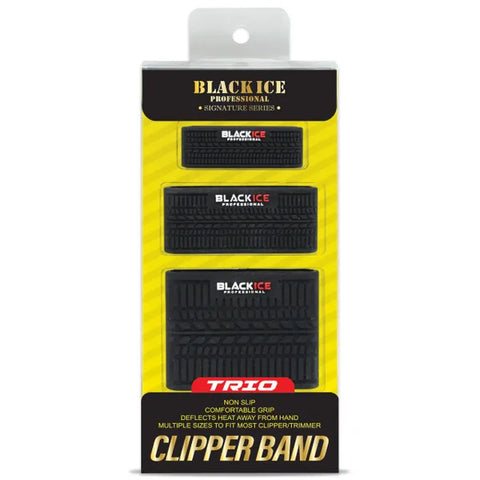 Black Ice Professional Non-Slip Clipper Band Trio