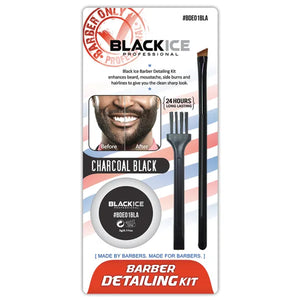 Black Ice Professional Barber Detailing Kit - Black