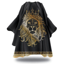 Load image into Gallery viewer, Black Ice Professional Premium Graphic Barber Cape - Live Like A King
