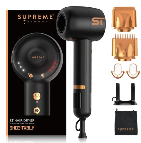 Supreme Trimmer Brushless Motor Hair Dryer - Black