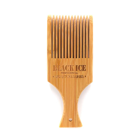 Black Ice Professional Volumizing Natural Bamboo Hair Styling Pick Comb