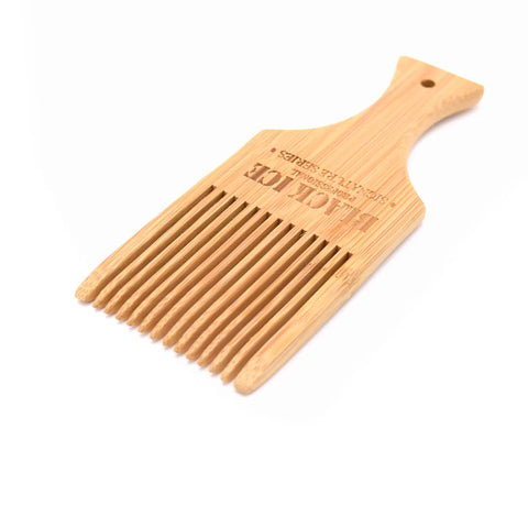 Black Ice Professional Volumizing Natural Bamboo Hair Styling Pick Comb