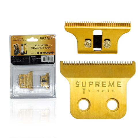 Supreme Trimmer T-Shaper Gold Stainless Replacement T-Blade