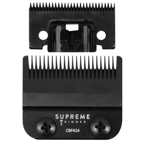 Supreme Trimmer Stainless Steel Black Replacement Fade Blade