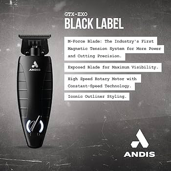 Andis Black Label GTX-EXO® M-Force™ Special-Edition Cordless Li Trimmer