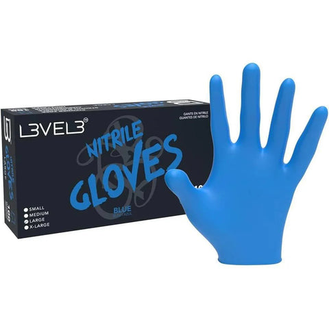 L3VEL3 l™ Nitrile Gloves 100 Pack - Blue