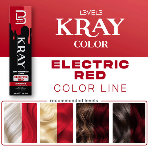 L3VEL3™ Electric Red Semi Permanent Color