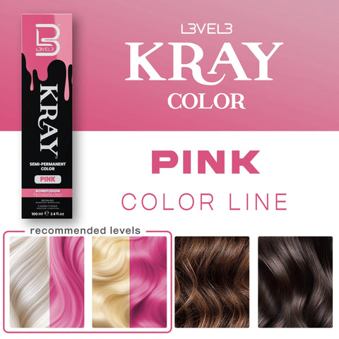 L3VEL3™ Pink Semi Permanent Color