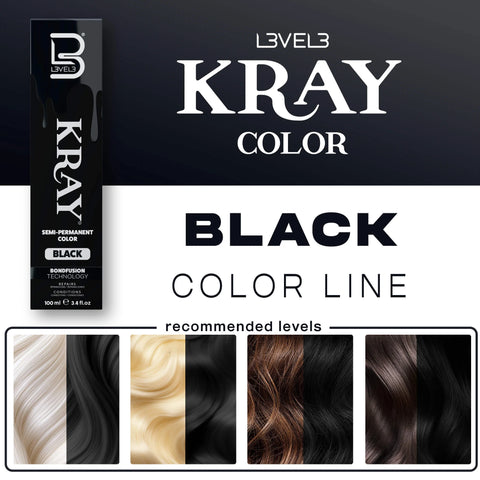 L3VEL3™ Black Semi Permanent Color